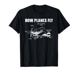 Flugzeug Piloten T-Shirt von Co-Pilot Flugzeug Stewardess Pilot