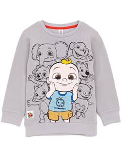 CoComelon Sweatshirt Kinder Babys Babys Kleinkinder Tierfiguren Grau Jumper 18-24 Monate von CoComelon