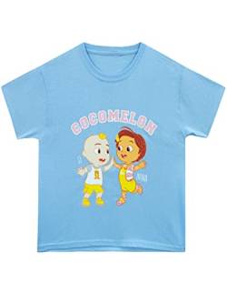 CoComelon T-Shirt für Kinder JJ und Nina Kurzarm-T-Shirt für Mädchen Blau 98 von CoComelon