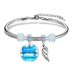 Coagurmes Lustige beste Freunde Geschenk für Frauen, Memorable Silber Anhänger Armband für Damen Mädchen Schwestern Beste Freunde Mitarbeiter Geburtstag Weihnachten Modeschmuck von Coagurmes