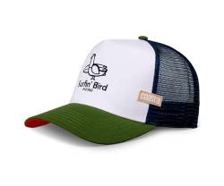Coastal - Surfin ́Bird (White/Olive) - Trucker Cap Meshcap Kappe Mütze Cappy Caps von Coastal