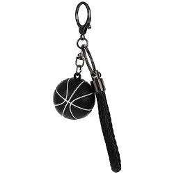 Cobee Basketball Geschenk Schlüsselanhänger, Neuartiger Sportball Schlüsselanhänger für Jungen Sportfan Basketball, Inspirierende Geschenk für Kinder, Partygeschenke, Belohnungsgeschenk (schwarz) von Cobee