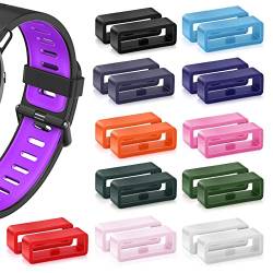 Cobee Uhrenarmbandschlaufen, 22 Stück Uhrenarmbandhalter, Uhrenarmband-Halter, Silikon-Ersatzarmband für Smart-Sportuhren (20 mm, 11 Farben) von Cobee