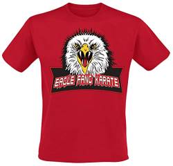 Cobra Kai Eagle Fang Karate Männer T-Shirt rot L 100% Baumwolle Fan-Merch, Filme, TV-Serien von Cobra Kai