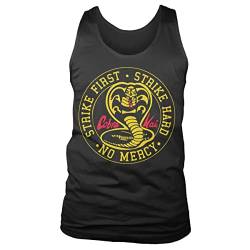 Cobra Kai Offizielles Lizenzprodukt Round Patch Tank Top Weste Vest (Schwarz), Medium von Cobra Kai