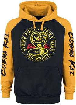 Cobra Kai Strike First Männer Kapuzenpullover schwarz/gelb XL von Cobra Kai