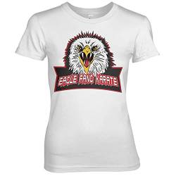 Offizielles Lizenzprodukt Eagle Fang Karate Damen T-Shirt (Weiß), X-Large von Cobra Kai