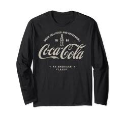 Coca-Cola 1886 An American Classic Logo Langarmshirt von Coca-Cola