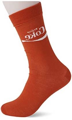 Coca-Cola Brands Mens 2 Pack Crew Legere Socken, Rot Schwarz Multi, 10-13 von Coca-Cola