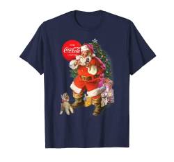 Coca-Cola Christmas Santa Claus Puppy T-Shirt von Coca-Cola