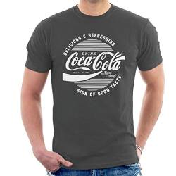 Coca-Cola Circle Logo White Text Men's T-Shirt von Coca-Cola