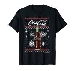 Coca-Cola Classic Bottle Christmas Sweater Style T-Shirt von Coca-Cola