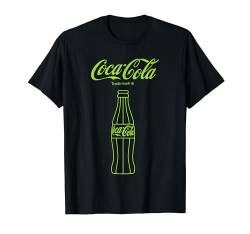 Coca-Cola Classic Glass Bottle Of Coke Neon Big Chest Poster T-Shirt von Coca-Cola