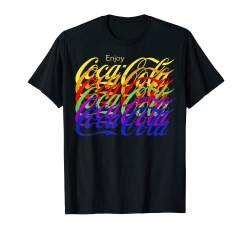 Coca-Cola Colorful Text Overlay Logo T-Shirt von Coca-Cola