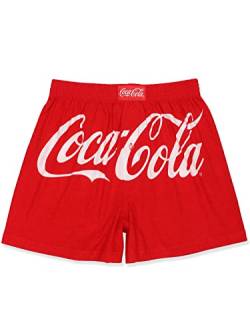 Coca-Cola Diet Coke Herren-Boxershorts mit Knopfverschluss, Rot, L von Coca-Cola