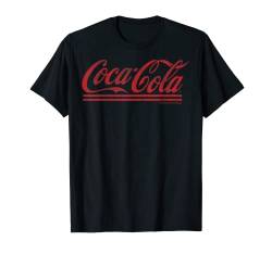 Coca-Cola Distressed Cursive Logo T-Shirt von Coca-Cola