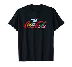 Coca-Cola Dove Rainbow Logo Text T-Shirt von Coca-Cola