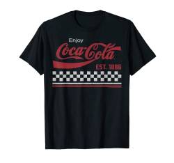 Coca-Cola Established 1886 Checkerboard Logo T-Shirt von Coca-Cola