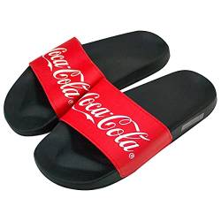 Coca-Cola Fussball Slides Adult Herren Sandalen X-Large Schwarz von Coca-Cola