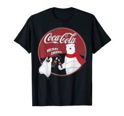 Coca-Cola Holiday Cheers Polar Bear Circle Logo T-Shirt von Coca-Cola