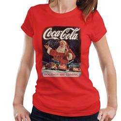 Coca-Cola Santa Holidays Are Coming Christmas Women's T-Shirt von Coca-Cola
