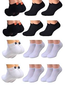 6 Paar weiße und 6 Paar schwarze Herren Damen Sport Sneaker Socken mit Frotteesohle Gr. 47/49 Marke Cocain baumwolle herren füßlinge schwarz füsslinge herren socken Baumwolle von Cocain underwear