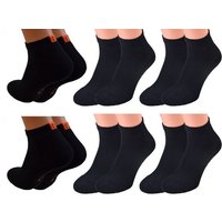 Cocain underwear Kurzsocken Kurzsocken Damen Herren schwarz weiß (6-Paar) Frotteesohle von Cocain underwear