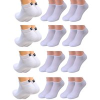 Cocain underwear Sneakersocken 6 oder 12 Paar Sneaker Socken Damen Herren weiß schwarz (12-Paar) Frotteesohle von Cocain underwear