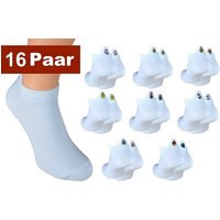 Cocain underwear Sneakersocken Damen Sneaker Socken lustige Sneakers (16-Paar) erhöhte Ferse mit Stickerei von Cocain underwear