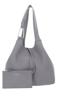 Coccinelle Brume Handbag Grained Leather Light Grey von Coccinelle