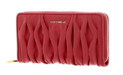 Coccinelle Metallic Goodie Wallet Smooth Calf Leather Soft Cranberry von Coccinelle