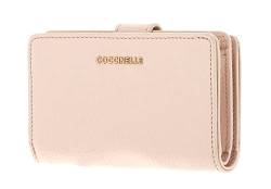 Coccinelle Metallic Soft Mini Wallet Grained Leather Creamy Pink von Coccinelle