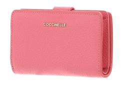 Coccinelle Metallic Soft Mini Wallet Grained Leather Hyper Pink von Coccinelle
