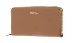 Coccinelle Metallic Soft Zip Around Wallet Nocciola von Coccinelle