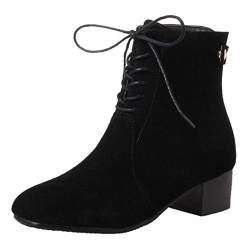 Cocey Damen Blockabsatz Stiefeletten (Schwarz, 40 EU) von Cocey