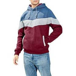 Cocila Herren Kapuzenpullover Sweatshirt Langarm Hooded Sweatshirts Sweatshirtjacke Kapuze Größe Größen Training Top Warme Sports Outwear von Cocila