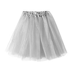 Cocila Tüllrock Damen Tütü Petticoat Party Zubehör Tanzkleidung Karneval Kostüm Tüll Rock Ballett Cosplay Festliche Tanzrock Tutu Unterrock von Cocila