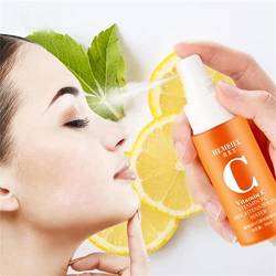 Vitamin C Serum Spray,Vitamin C feuchtigkeitsspendendes Tonic-Spray für Männer und Frauen,Feuchtigkeitsspendendes Pflege-Spray für Gesicht,Hals und Körper, Natürliches Spray für alle Hauttypen von Cockjun