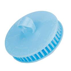 Kopfhaut Massagebürste Kopfhaut Massage Bürste Waschkamm Shampoo Haarbürste für Peeling und Kopfmassage, Silikonkamm Pflege Haarwurzel, Nass & Trocken Massagegerät(Blau) von Cocoarm