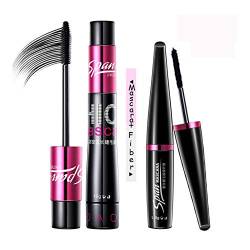 Cocohot Mascara Set, Schwarze Wimperntusche Volume Mascara Langlebige Curling Mascara Set Wasserdichtes Augen Make-up von Cocohot