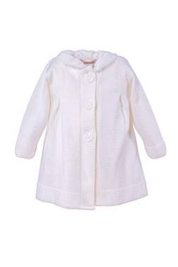 Cocolina Ayana Mädchen Mantel Taufjacke Taufmantel Strickmantel Strickjacke Ivory (62) von Cocolina