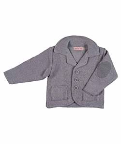 Cocolina4kids Sakko Baby Jungen Strickjacke Stricksakko Taufanzug Sakko (62, Grau) von Cocolina4kids