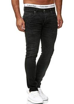 Code47 Designer Herren Jeans Hose Regular Skinny Fit Jeanshose Basic Stretch 603 Midnight Black Used 29/32 von Code47