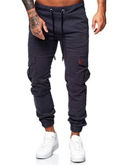 Code47 Designer Herren Jeans Hose Regular Skinny Fit Jeanshose Basic Stretch Chino Herrenjeans Herrenhose Trousers (Anthrazit, 30) von Code47