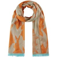 Codello Modeschal Codello Damen Schal im Exclusiven Art School Design in orange, Exclusives Design mit handgezeichneten Fischmotiven von Codello