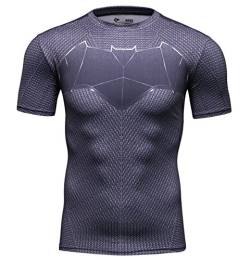 Cody Lundin® Herren Kompressionsshirt, Bedruckt, Kurzarm, für Sport/Fitness/Training/Laufen, T-Shirt für Männer Gr. M von Cody Lundin