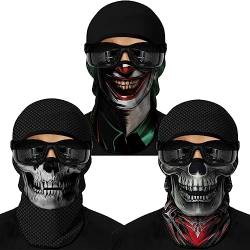 Cody Lundin Anime Balaclava Maskensets Halloween Weihnachten Cosplay Vollgesichtsmaske und Outdoor-Aktivitäten Kopfbedeckung 3er-Pack von Cody Lundin