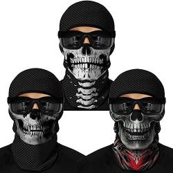 Cody Lundin Anime Balaclava Maskensets Halloween Weihnachten Cosplay Vollgesichtsmaske und Outdoor-Aktivitäten Kopfbedeckung 3er-Pack von Cody Lundin