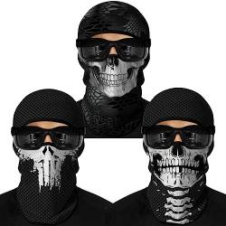 Cody Lundin Anime Balaclava Maskensets Halloween Weihnachten Cosplay Vollgesichtsmaske und Outdoor-Aktivitäten Kopfbedeckung 3er-Pack von Cody Lundin