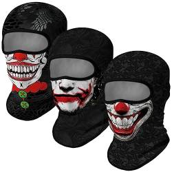 Cody Lundin Anime Balaclava Maskensets Halloween Weihnachten Cosplay Vollgesichtsmaske und Outdoor-Aktivitäten Kopfbedeckung 3er-Pack von Cody Lundin